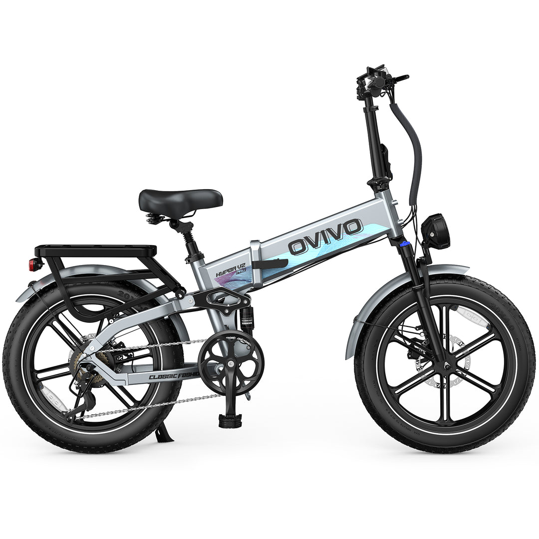 Bici Elettrica Ovivo V2 PRO (Grigio)