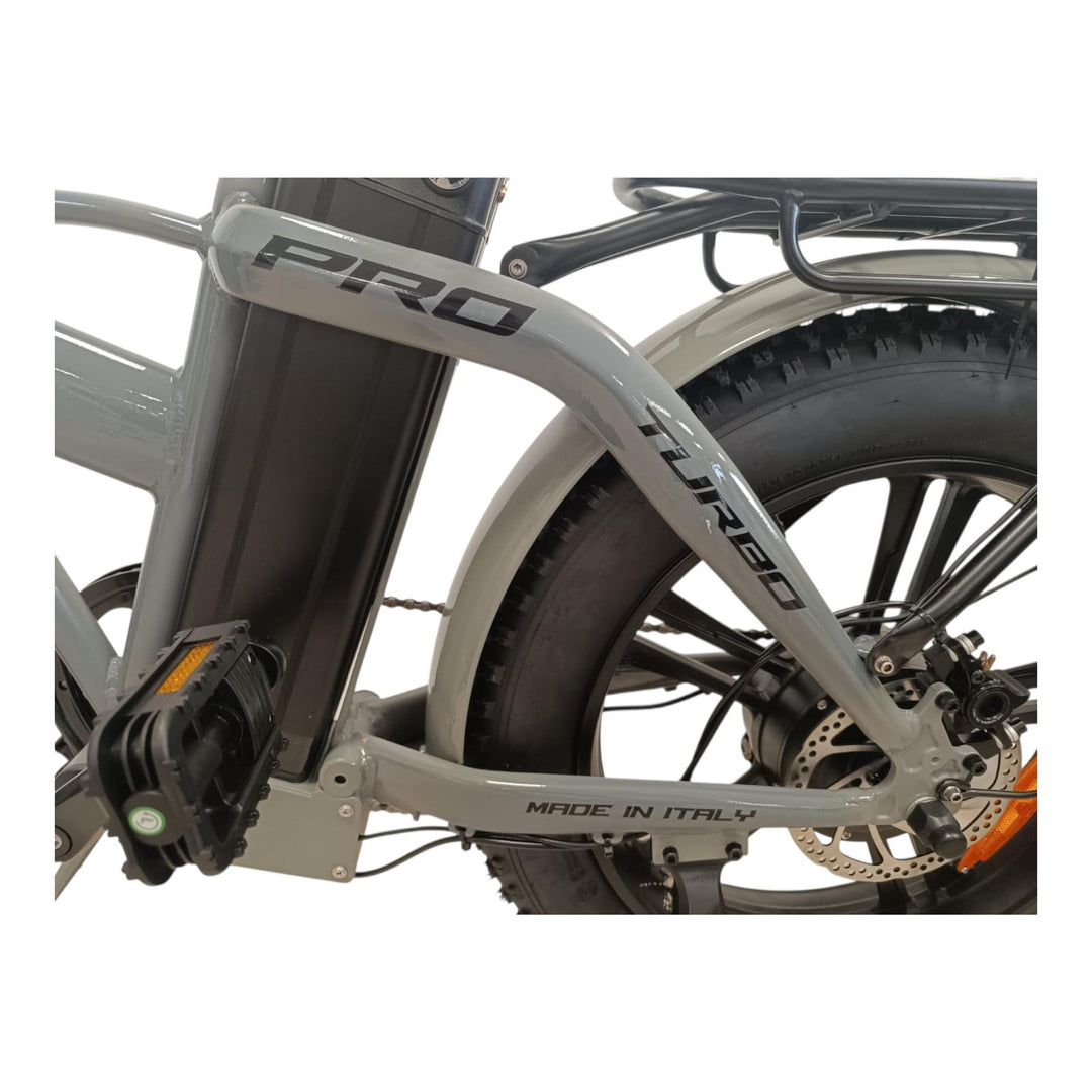 Bici Elettrica Wizy Turbo Pro (Grigio)