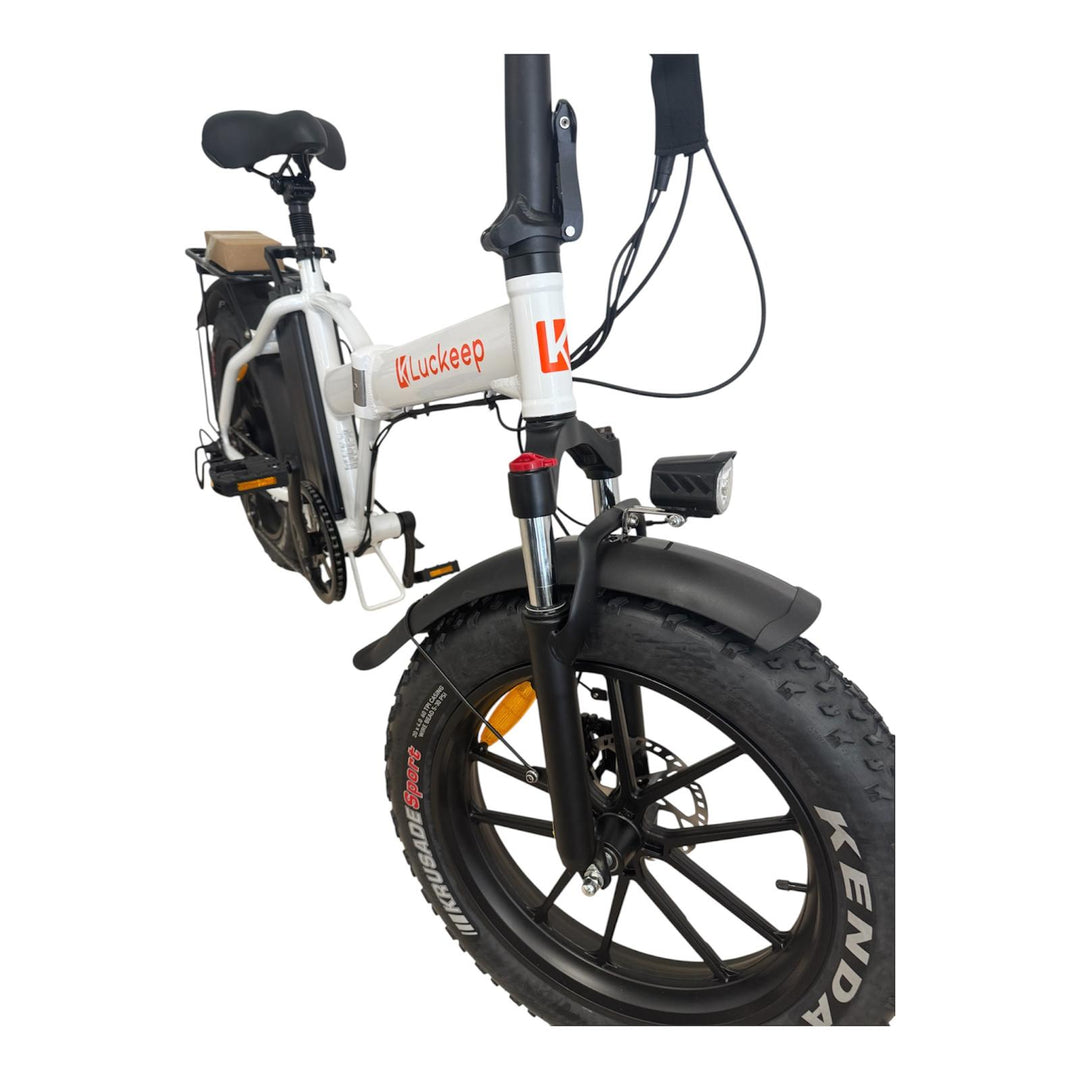 Bici Elettrica Pieghevole Luckeep (Bianca)