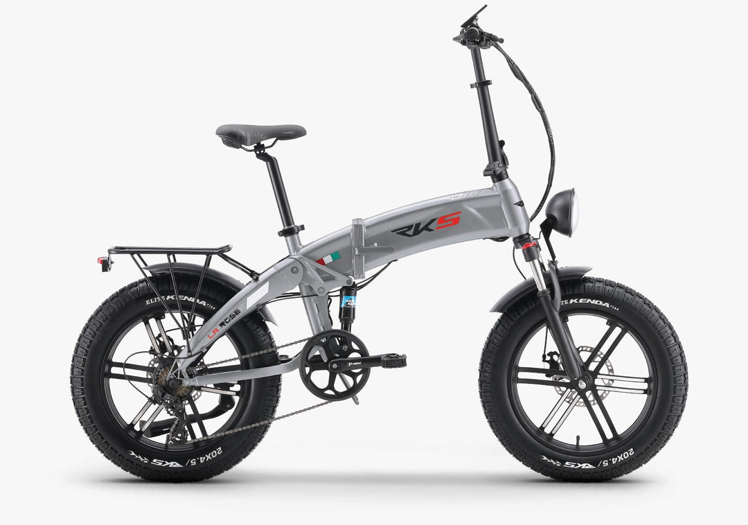 Bici Elettrica Pieghevole RKS LAROSE (GRIGIO)