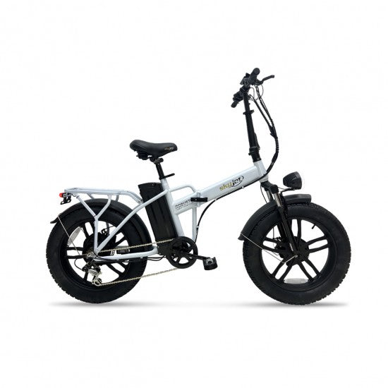 Bici Elettrica Pieghevole Skyjet Robusto (Bianco)